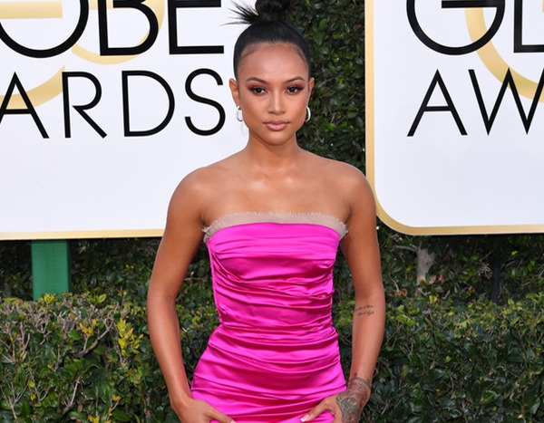 Karrueche Tran from 2017 Golden Globes Red Carpet | E! News